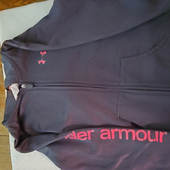 Girl's Bundle of 2 Under Armour Hoodies, size Large - Picture 2 of 3
